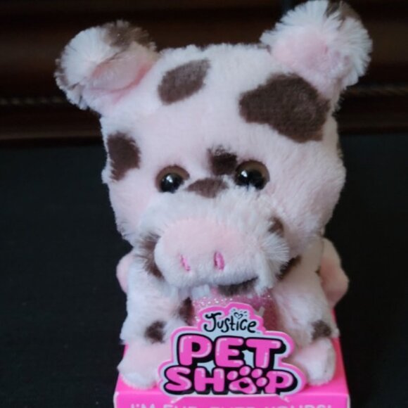 Justice Petshop Animal Stuffies with Leash 3 Styles - Picture 2 of 3